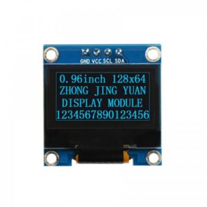 OLED Display 0.96 Inch 128 x 64 Dots Blue Colour I2C IIC