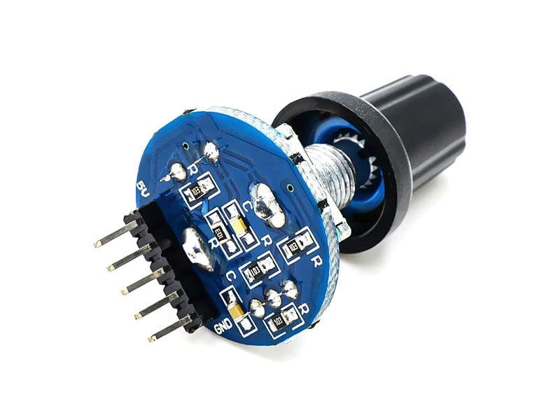 Digital Rotary Encoder Module Round PCB Blue Color - Image 2