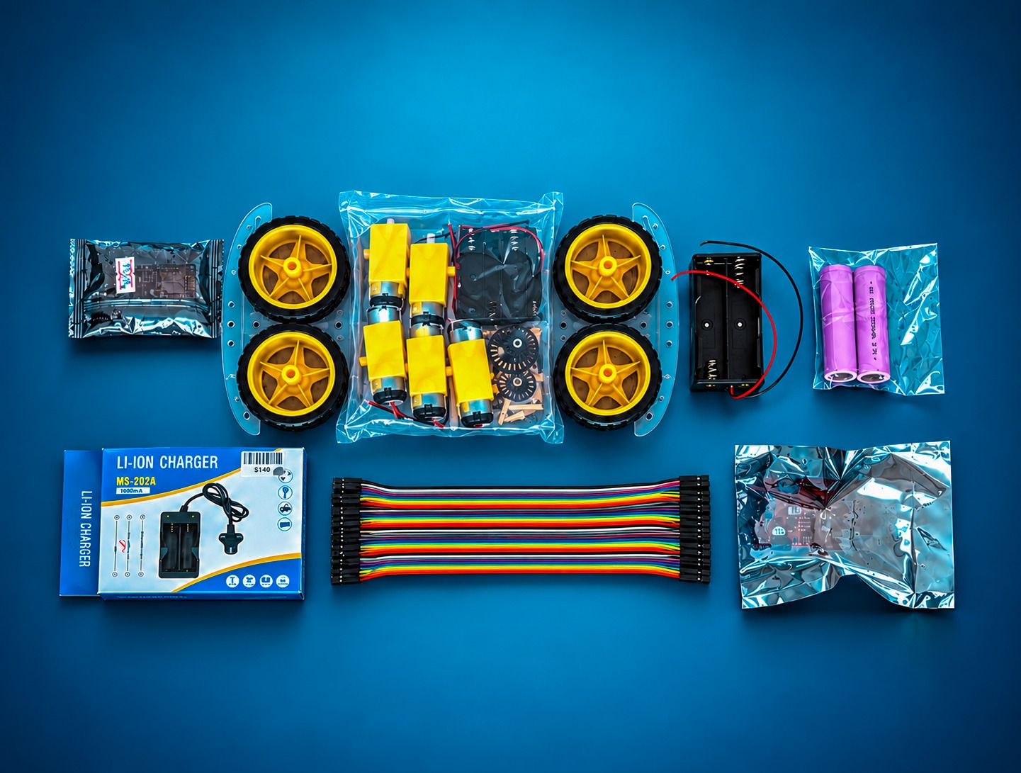 ESP8266 WiFi Smart Robot Car Kit – 4WD DIY Robotics Learning Kit with NodeMCU 3 ESP8266 WiFi Smart Robot Car Kit – 4WD DIY Robotics Learning Kit with NodeMCU - Image 3